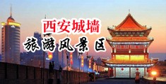 操鸡巴的视频中国陕西-西安城墙旅游风景区